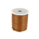 Lacet en cuir Rond - Diamètre 2mm BRONZE  1 mètre de lacet - Deco Cuir