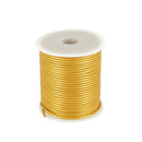 Lacet en cuir Rond - Diamètre 2mm OR 1 mètre de lacet - Deco Cuir