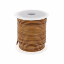 Lacet en cuir teinté Rond - Diamètre 2mm - Deco Cuir