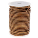 Lacet en cuir teinté Rond - Diamètre 4mm - Deco Cuir