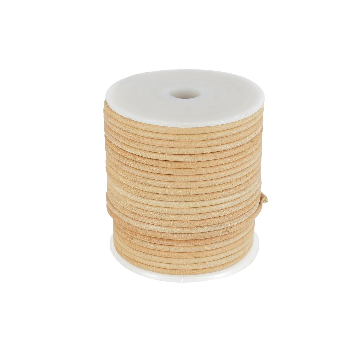 Lacet en cuir Rond - NATUREL - Deco Cuir