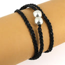 Lacet en cuir pigmenté Plat tressé - Largeur 4mm - Deco Cuir