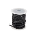 Lacet en cuir pigmenté Plat tressé - Largeur 4mm - Deco Cuir