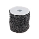 Lacet en cuir pigmenté Plat tressé - Largeur 5mm - Deco Cuir