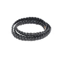 Lacet en cuir pigmenté Plat tressé - Largeur 6mm - Deco Cuir