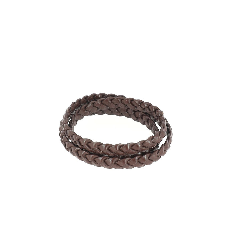 Flat Braided Pigmented Leather Lace - Width 8mm