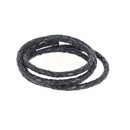 Lacet en cuir pigmenté Rond tressé - Diamètre 3mm - Deco Cuir