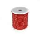 Lacet en cuir pigmenté Rond tressé - Diamètre 3mm - Deco Cuir