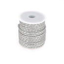 Lacet en cuir pigmenté Rond tressé - Diamètre 3mm - Deco Cuir