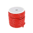 Lacet en cuir pigmenté Rond tressé - Diamètre 5mm - Deco Cuir