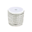 Lacet en cuir pigmenté Rond tressé - Diamètre 5mm - Deco Cuir