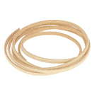 Lacet en cuir de buffle Plat - NATUREL - Deco Cuir