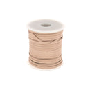 Lacet en cuir Plat - NATUREL - Deco Cuir