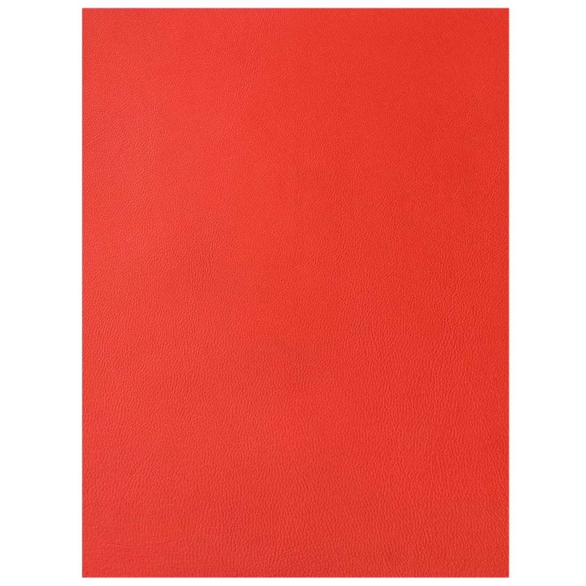 Morceau de cuir d'agneau AUTOCOLLANT - ROUGE Orangé 923 - Deco Cuir