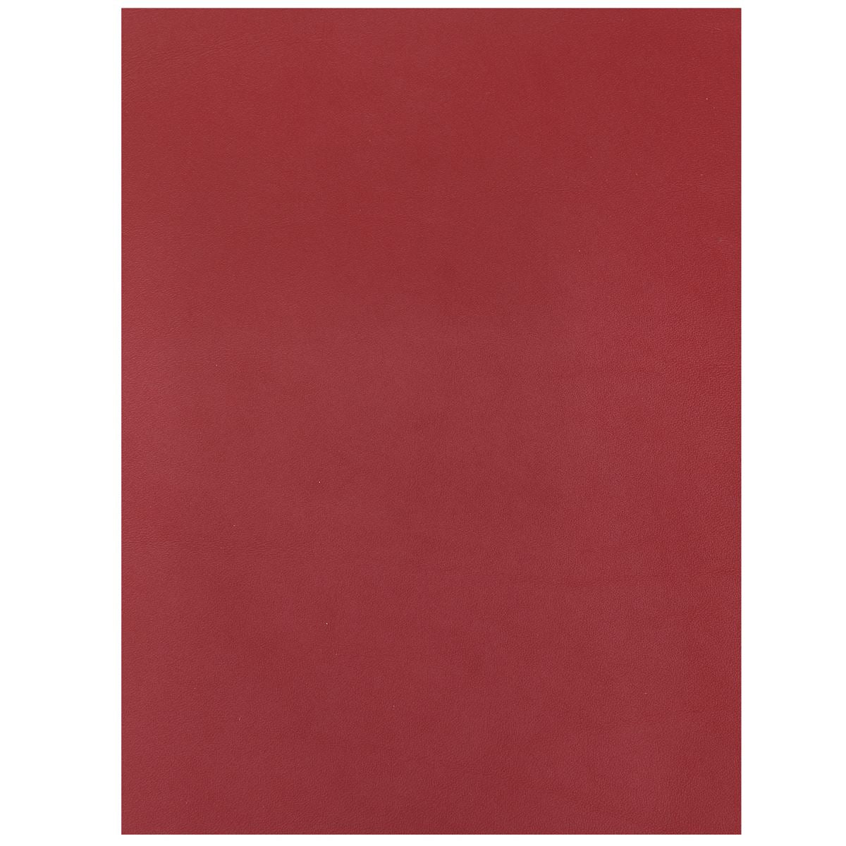 Morceau de cuir de vachette lisse AUTOCOLLANT - ROUGE I06 - Deco Cuir