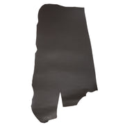 Peau de cuir ferme en cuir de croupon tannage végétal, grainé, couleur marron foncé, épaisseur 1,4 mm.