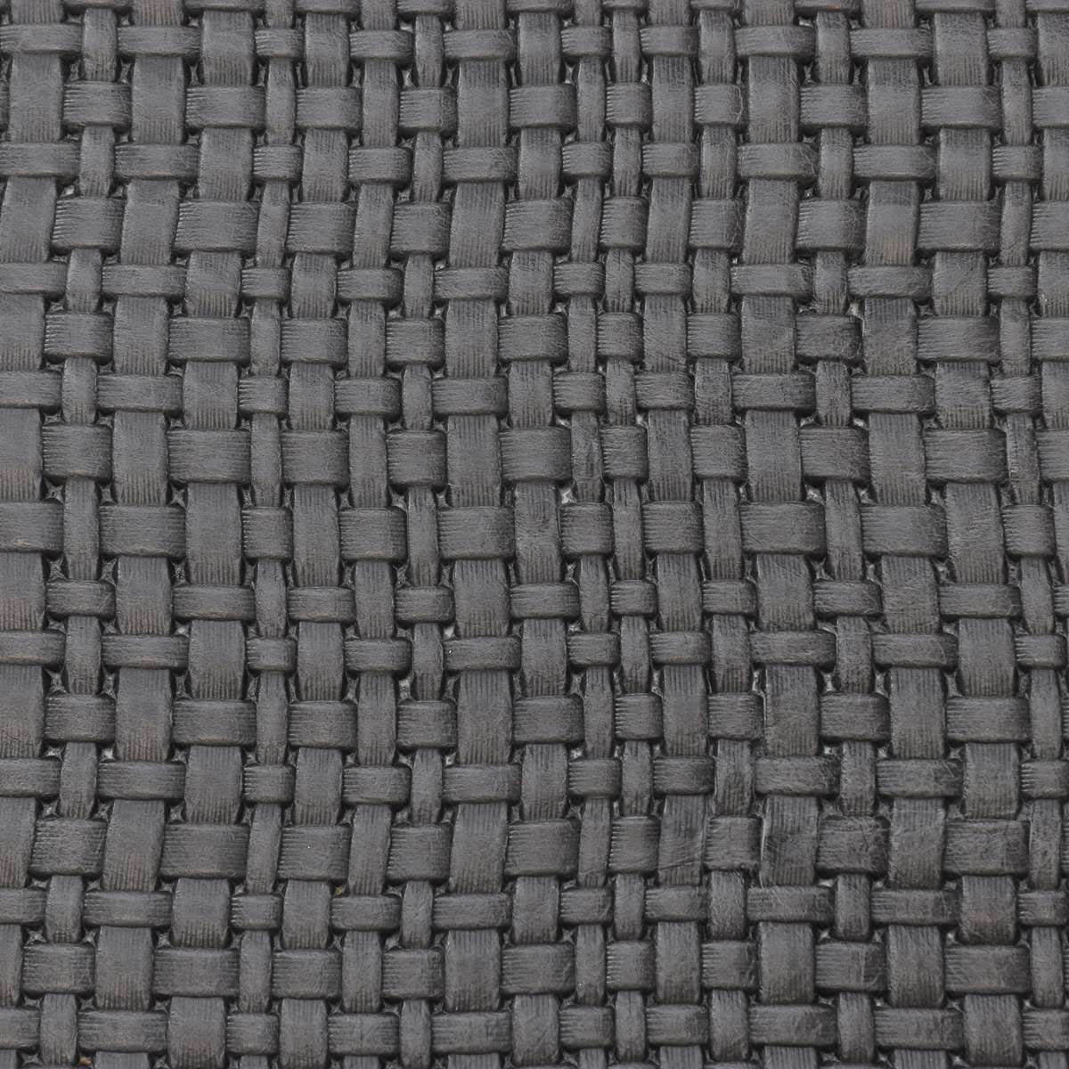 Peau de cuir de  veau effet tressé - GRIS J56 - Deco Cuir