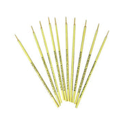 Lot de 10 recharges pour porte-mine argent Deco Cuir, outils de dessin avec mine en graphite, parfait pour écriture et croquis.