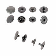 Lot de boutons pression en laiton de 12 mm de diamètre, accessoires Deco Cuir pour sacs et vêtements.