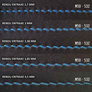 Bobine de 80m de fil de lin ciré MeiSi super fine M50 - 0,55 mm - VERT BÉRYL - MS096 - Deco Cuir