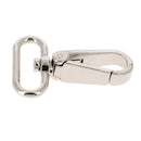 Mousqueton tournant - nickelé - 60x30 mm - Deco Cuir