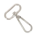 Mousqueton tournant - nickelé - 60x30 mm - Deco Cuir