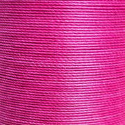Fil de lin ciré MeiSi fuchsia, 8m, super fin M50, mercerie, épaisseur 0,55 mm, détail de la cartonnette.