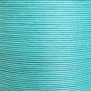 Fil de lin ciré MeiSi super fin de 8m, turquoise clair, 0,65 mm, pour mercerie, image zoom montrant la texture et la couleur.