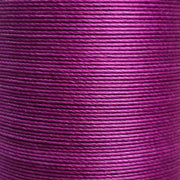 Bobine de 90m de fil de lin ciré MeiSi M40, 0,45 mm, couleur prune, mercerie fine pour couture ou artisanat.