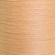 Bobine de 50m de fil de lin ciré MeiSi super fin M60, 0,65 mm, couleur abricot, pour mercerie.