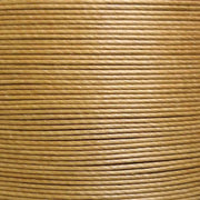 Fil de lin ciré MeiSi super fin M60, 8m, 0,65 mm, couleur or, pour mercerie, visible en gros plan sur la cartonnette.