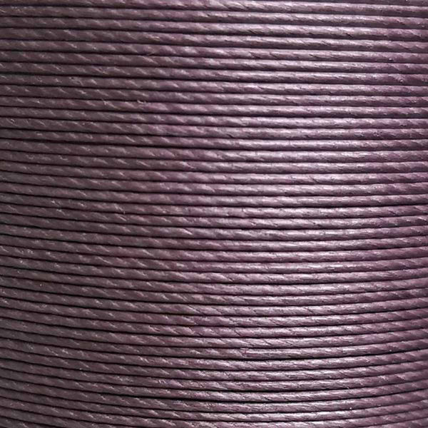 Bobine de 80m de fil de lin ciré MeiSi super fine M50 - 0,55 mm - TAUPE - MS057