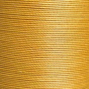Fil de lin ciré MeiSi super fin, 8m, diamètre 0,65 mm, couleur or fin, pour mercerie, image macro.