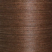 Fil de lin ciré MeiSi M60, 8m, 0,65 mm, couleur Moka, mercerie fine pour couture et broderie.