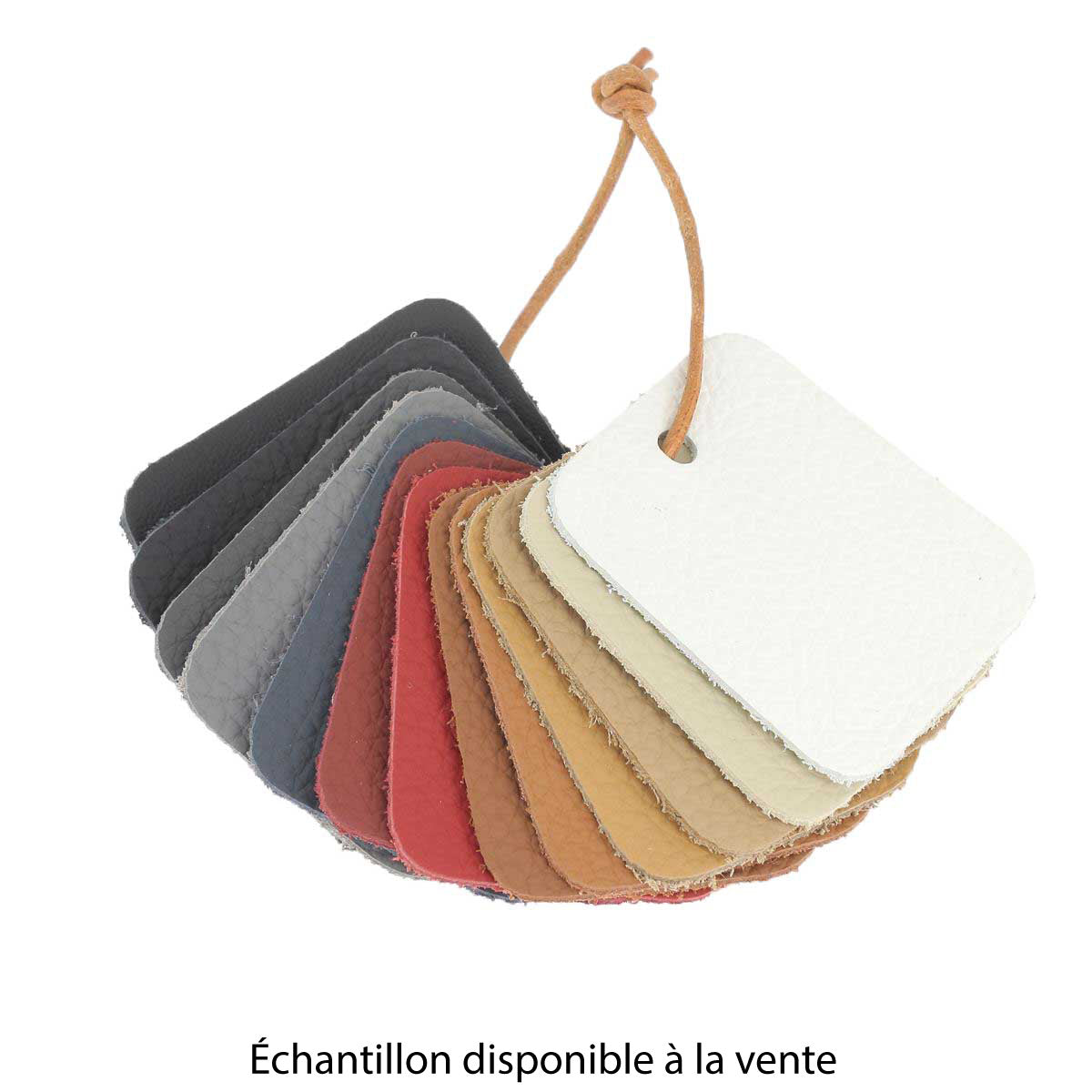 Demi-peau de cuir automobile lisse - NOIR - Deco Cuir