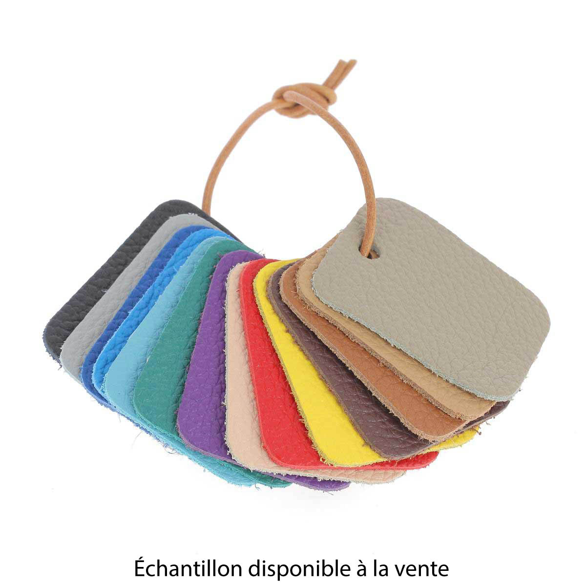 Grand morceau de cuir de vachette GRANITE - VERT BOUTEILLE - Deco Cuir