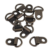 Lot de 10 anneaux passe-lacet en laiton vieilli, pour boucle de cuir ou tissu, de la marque Autres, avec rivets.