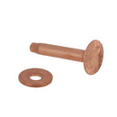 Lot de 75 rivets en CUIVRE avec rondelles à mater T35 - Deco Cuir