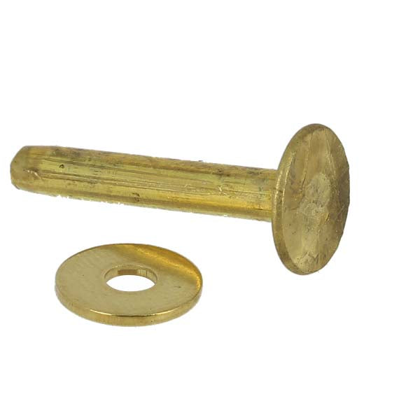 Lot de 50 rivets en LAITON avec rondelles à mater T41 - Deco Cuir