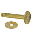 Lot de 50 rivets en LAITON avec rondelles à mater T41 - Deco Cuir
