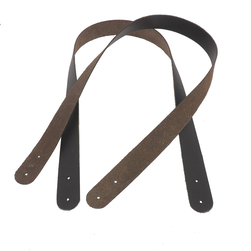 Pair of vegetable tanned leather handles for bag - 29mm - 80cm