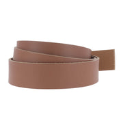 Lanière en cuir de collet tannage végétal de 3,4mm couleur cognac, marque Deco Cuir, visible en détail.