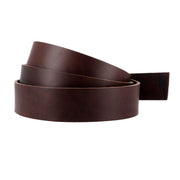 Lanière en cuir de collet nourri lisse chocolat de 3,2 mm de Deco Cuir, idéale pour artisanat et maroquinerie.