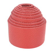 Lanière en cuir rouge Groggrain, style élégant, avec texture grainée, pour accessoires ou sacs, fabriquée par une marque indépendante.