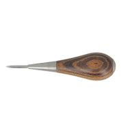 Alêne aux pinces sellier Jérôme David Excellence, 3mm, manche en bois de Bocote, outil de maroquinerie pour travailler le cuir.