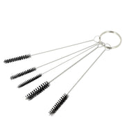 Kit mini brosses de nettoyage pour aérographe, idéal pour les peintures et teintures, avec plusieurs petites brosses.