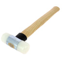 Maillet en nylon de 35mm avec manche en bois, outil robuste pour le travail manuel, poids de 400g, marque Autres.