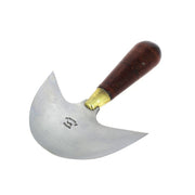 Couteau à pied demi-lune Vergez Blanchard, outil de 125mm, avec lame incurvée pour la sculpture et l'artisanat.