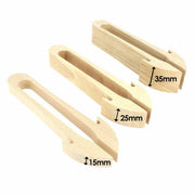 Lot de 3 pinces à passant Vergez Blanchard pour pince de sellier pliante, largeurs 15, 25 et 35 mm, outils de couture.