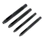 Ensemble de 4 emporte-pièces à frapper ronds Tivoly, diamètres de 2 à 5 mm, outils pour travail du métal.